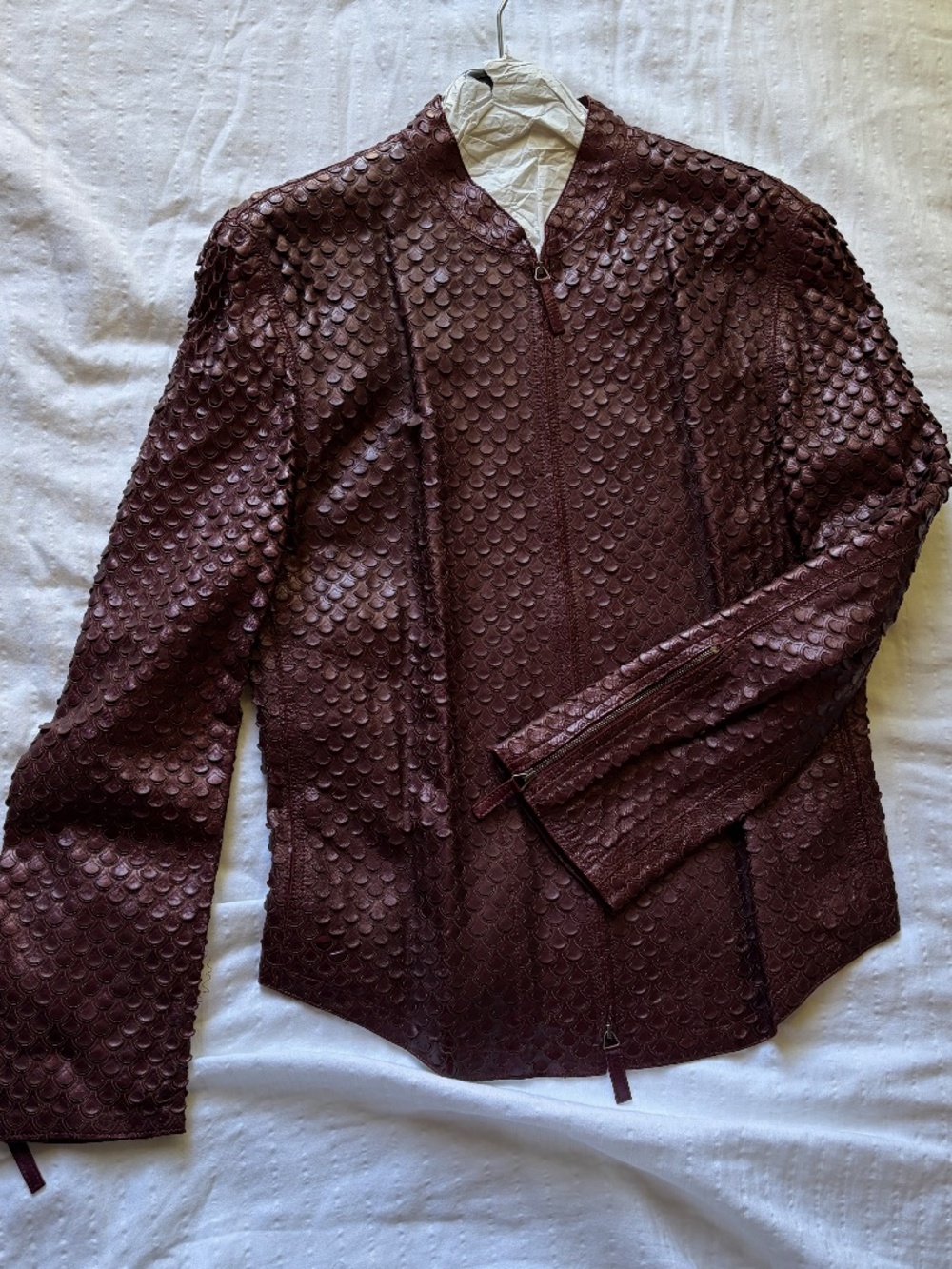 Armani Leather Jacket.  One of a kind.  Runway item. Very fine Italian leather.